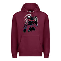 Burgundy VENOM ART Premium Hoodie - DesigneFamous
