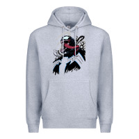 Heather Grey VENOM ART Premium Hoodie - DesigneFamous