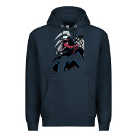 Navy VENOM ART Premium Hoodie - DesigneFamous