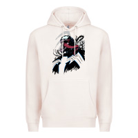 Pale Pink VENOM ART Premium Hoodie - DesigneFamous
