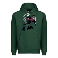 Sports Green VENOM ART Premium Hoodie - DesigneFamous