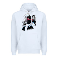 White VENOM ART Premium Hoodie - DesigneFamous