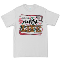 Dove Grey Nurse life leopard frame Premium Tee - LillyAllenDesigns