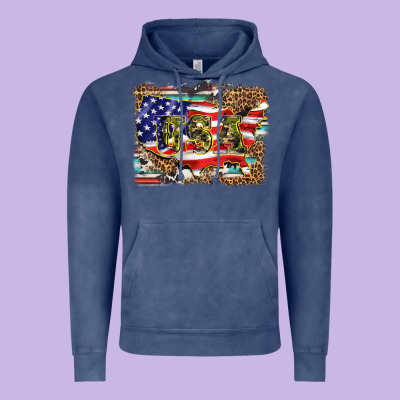 Western America Map Usa Vintage Hoodie Designed By Barkaloodesign