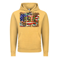 Vintage Mustard western america map usa Vintage Hoodie - BarkalooDesign