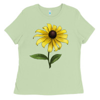 Matcha Black Eyed Susan Flower Illustrations Ladies Tee - LillyAllenDesigns