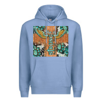 Colony Blue she is strong tumbler Premium Hoodie - BarkalooDesign