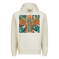 Oatmeal Heather she is strong tumbler Premium Hoodie - BarkalooDesign