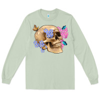 Matcha skull flora butterfly Long Sleeve Tee - Artiststas
