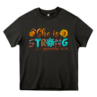Asphalt she is strong Heavy Core Tee - BundleAndBundleShop