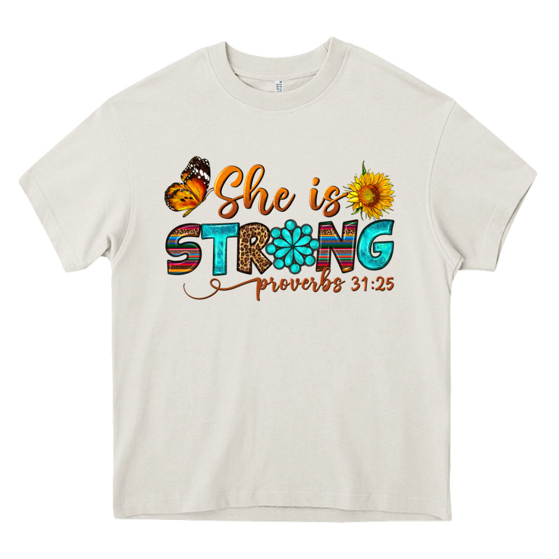 She Is Strong Heavy Core Tee by BundleAndBundleShop | Teevron