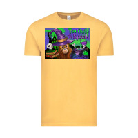Vintage Mustard Too Cute To Spook Baby Orangutan Vintage Tee - LillyAllenDesigns