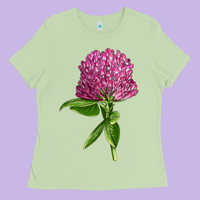 Red Clover Illustrations Ladies Tee Designed By Lillyallendesigns