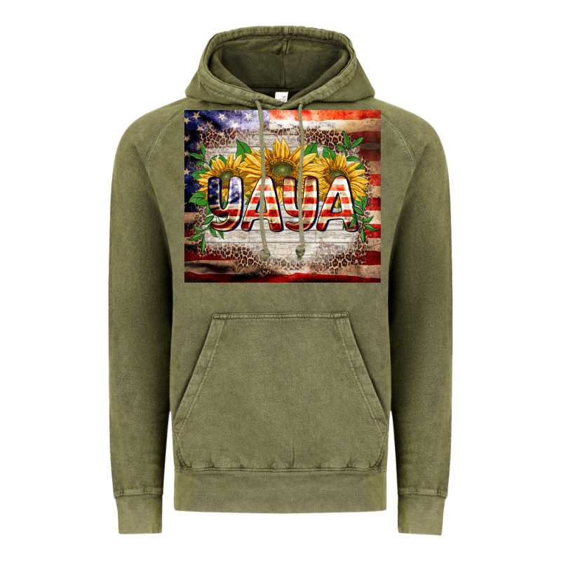 Patriotic Yaya Tumbler Vintage Hoodie by BarkalooDesign | Teevron