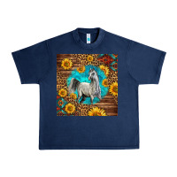 Navy arabian horse Urban Heavy Tee - LillyAllenDesigns