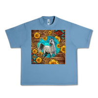 Pebble Blue arabian horse Urban Heavy Tee - LillyAllenDesigns