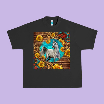 Arabian Horse Urban Heavy Tee Designed By Lillyallendesigns