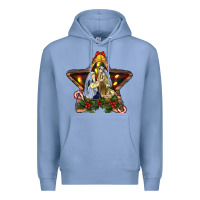 Colony Blue christmas baby jesus oh holly night Premium Hoodie - RanaPortraitStore