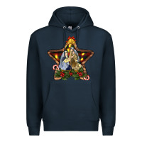 Navy christmas baby jesus oh holly night Premium Hoodie - RanaPortraitStore