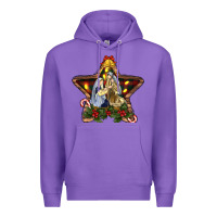Purple christmas baby jesus oh holly night Premium Hoodie - RanaPortraitStore