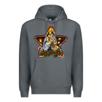 Rock christmas baby jesus oh holly night Premium Hoodie - RanaPortraitStore