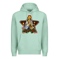 Seafoam christmas baby jesus oh holly night Premium Hoodie - RanaPortraitStore