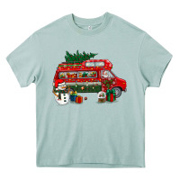 Arona christmas santa claus with retro van Heavy Core Tee - BundleAndBundleShop
