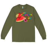 Army Green sweet summer time Long Sleeve Tee - Artiststas