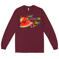 Burgundy sweet summer time Long Sleeve Tee - Artiststas