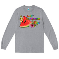Heather Grey sweet summer time Long Sleeve Tee - Artiststas