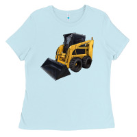 Baby Blue Skid Steer Loader Ladies Tee - LillyAllenDesigns