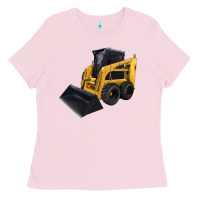 Bubblegum Pink Skid Steer Loader Ladies Tee - LillyAllenDesigns