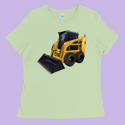 Skid Steer Loader Ladies Tee Designed By Lillyallendesigns