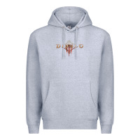 Heather Grey #diablo Premium Hoodie - DesigneFamous