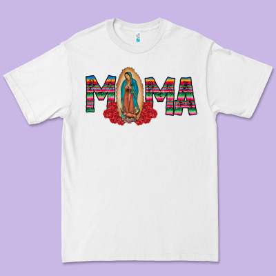 Mama Our Lady Premium Tee Designed By Cowhidedigitalart