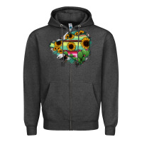 Charcoal Heather Colima State Of Mexico Map Zipper Hoodie - RanaPortraitStore