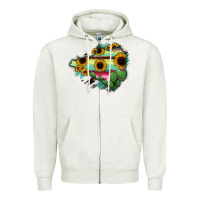 Oatmeal Heather Colima State Of Mexico Map Zipper Hoodie - RanaPortraitStore