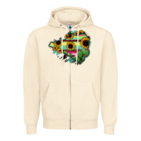 Sandshell Colima State Of Mexico Map Zipper Hoodie - RanaPortraitStore