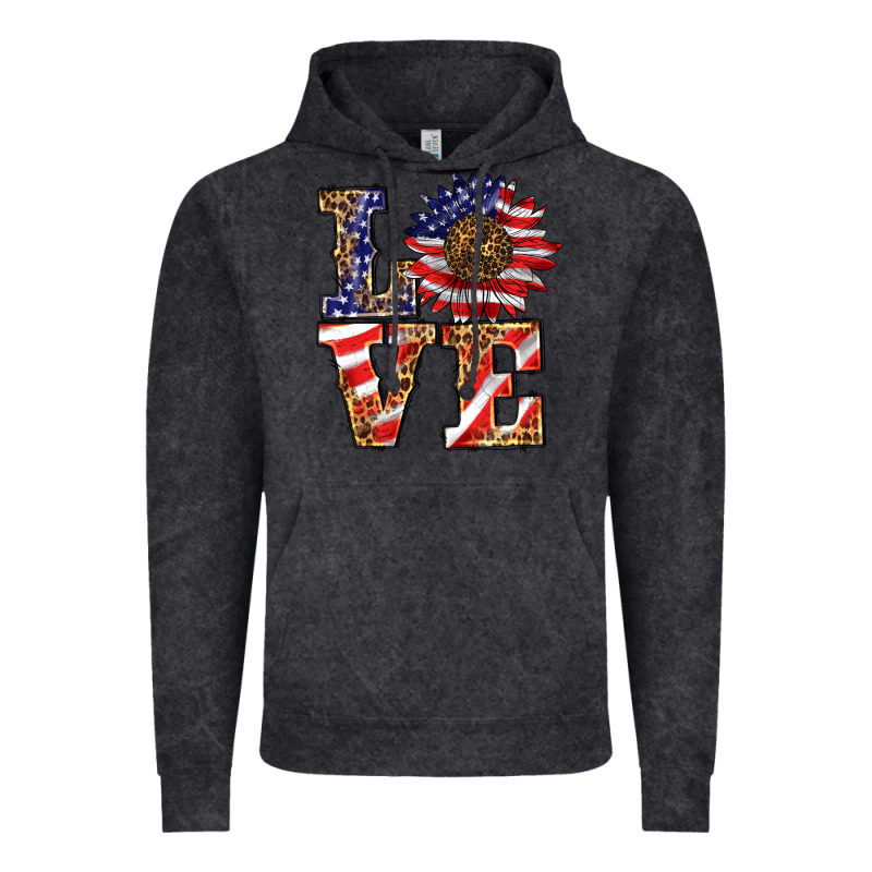 Patriotic Sunflower Love Vintage Hoodie by BarkalooDesign | Teevron