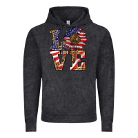 Vintage Black patriotic sunflower love Vintage Hoodie - BarkalooDesign