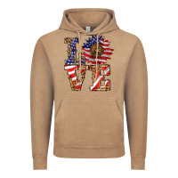 Vintage Coffee patriotic sunflower love Vintage Hoodie - BarkalooDesign