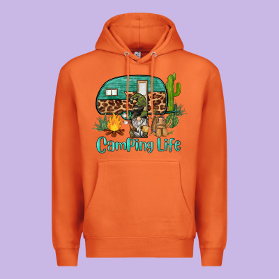 Camping Life Caravan And Gnome Premium Hoodie Designed By Barkaloodesign