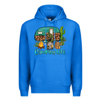 True Royal camping life caravan and gnome Premium Hoodie - BarkalooDesign