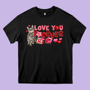 Love You Forever Heavy Core Tee Designed By Fadigitalartstudio