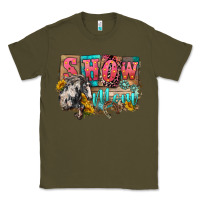 Army Green Show mom horse Mother's Day Classic Tee - FaDigitalArtStudio