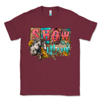 Burgundy Show mom horse Mother's Day Classic Tee - FaDigitalArtStudio
