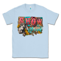 Dusty Blue Show mom horse Mother's Day Classic Tee - FaDigitalArtStudio