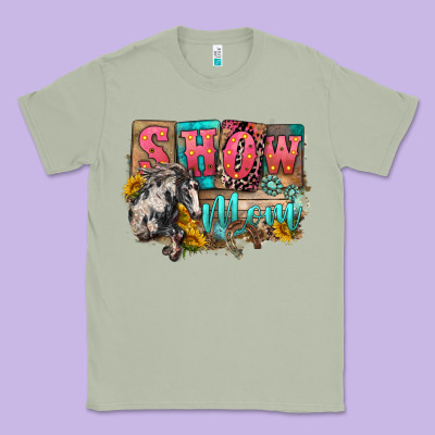 Show Mom Horse Mother's Day Classic Tee Designed By Fadigitalartstudio