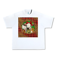 White cute baby calf christmas Urban Heavy Tee - LillyAllenDesigns