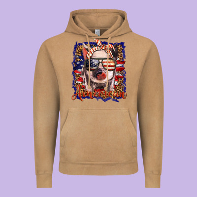Amerıcan Pig Vintage Hoodie Designed By Barkaloodesign